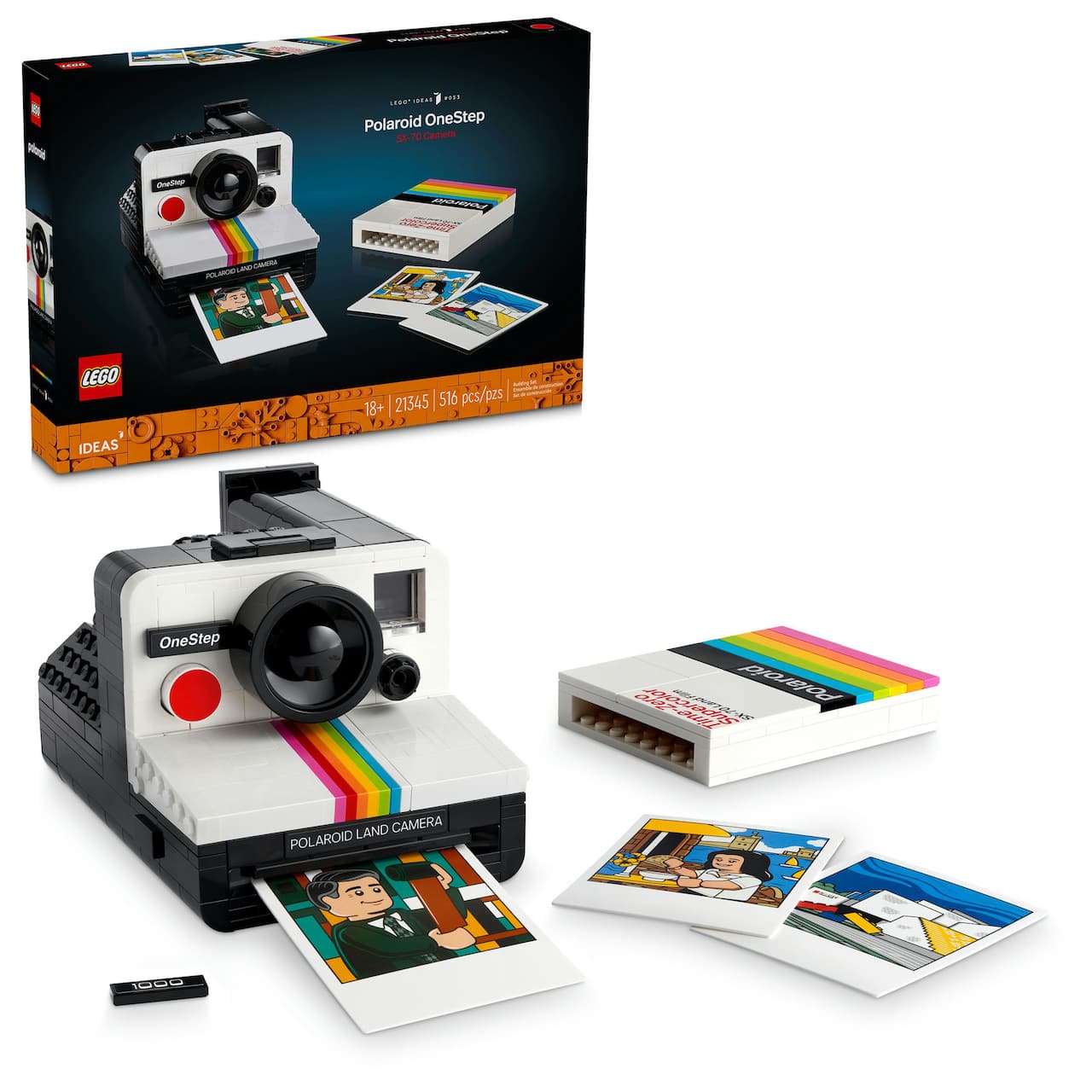 LEGO® Ideas Polaroid OneStep SX-70 Camera Set 21345
